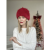 Kožušinová čiapka červená