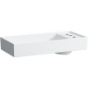 LAUFEN Kartell obĺžniková asymetrická umývadlová misa s tromi otvormi, bez prepadu, 750 x 350 mm, biela, H8123320001581