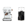 Ascaso Dream PID, Cloud White + Eureka Mignon Turbo, BL black