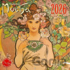 NOTIQUE nástěnný poznámkový kalendář Alfons Mucha 2026 - Notique