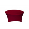 TENTino Elastický obrus STANDARD na okrúhly stôl 152 cm Farba obrusu: VÍNOVÁ / CLARET