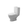 DURAVIT Starck 3 WC misa kombi s vodorovným odpadom, 370 mm x 395 mm x 655 mm, s povrchom WonderGliss, 01260900001
