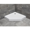 RADAWAY DOROS PT 80 x 80cm sprchová vanička päťuholníková, so sifónom, nožičkami a čelným panelom, akrylát, SDRPT8080-05