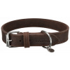 Trixie Kožený obojok RUSTIC tmavě-hnědá L:48-56cm/30mm