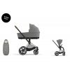 Cybex Platinum CYBEX Priam Set + Platinum Footmuff mirage grey 2025 chrome with brown details