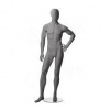 Figurína, manekýna pánska CITY 05, matná šedá