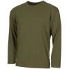 MFH Americké tričko s dlhými rukávmi, OD green, 170 g/m² - L