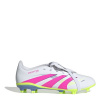adidas Predator League Fold-Over Tongue Childrens Firm Ground Football Boots White/Pink C13 (31.5)