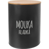 Hladký box na múku BLACK priemer 13 cm - Orion - Orion