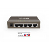 Tenda TEG1005D - 5x 10/100/1000 Mbps Switch, Fanless-bez ventilátorů, ochrana proti přepětí 75011011