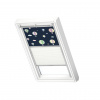 VELUX Slovensko, spol. s r.o. Kombinovaná roleta Velux DFD Na dobrú noc, Vyberte rozmer MK04 78x98 cm, Vyberte odtieň 4655 Cesty , Vyberte farbu líšt Strieborná