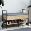 Lavička na topánky dub sonoma 85,5x42x57,5 cm kompozitné drevo-ForU-835230