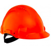 G3000CUV-OR, 3M Bezpečnostná prilba, Uvicator, Prilba krížová, odvetrávaná, plastová potná čelenka, oranžová