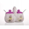 Banquet Sada keramických dóz se lžičkami Lavender 210 ml 2 ks