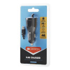 Canyon C-031, univerzálna autonabíjačka, 1x USB, výstup 5V/2,4A, Smart IC, integrovaný kábel microUSB, čierna CNE-CCA031B-US