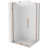 Mexen Velar L posuvná sprchová kabína 110 x 90 cm, matná, brúsená meď - 871-110-090-33-65