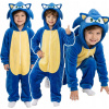 KOSTÝM SONIC 116 122 VELÚROVÝ KOSTÝM SONIC KOSTÝM ONESIE RÝCHLY JEŽKO