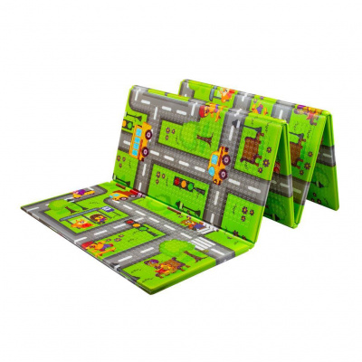 Multifunkčná skladacia hracia podložka PlayTo Cesta Farba: Zelená