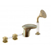 LABE - 4-otvorová vaňová batéria, staromosadz (bronz) L571.0PSM, RAV Slezák Farba: Stará mosadz (bronz), Rozmer: 1/2