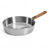 WOLL Panvica na soté LOGIC STEEL 28 cm, s odnímateľnou rukoväťou, nerezová oceľ