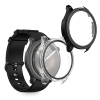 kwmobile 2 kryt with Ochranné sklo for Huami Amazfit Balance A2286 kryt - Tempered sklo with Plastic Frame kryts - Průhledný / černá