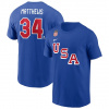 Nike Pánske tričko Auston Matthews #34 Team USA Olympics 2026 Name & Number T-Shirt - Royal Veľkosť: XXL