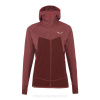 DÁMSKA SKIALPINISTICKÁ MIKINA SALEWA PUEZ HYBRID POLARLITE HOODED FLEECE SYRAH MELANGE 2024 S