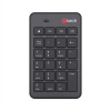 C-TECH klávesnice KBN-02W, bezdrátová, numerická, 23 kláves, USB slim black KBN-02WS C-Tech