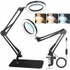 LED KOZMETICKÁ LAMPA S LUPOU, DERMATOLOGICKÁ, DIELENSKÁ, STOLOVÁ REGULÁCIA