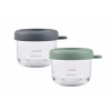 Beaba Tégliky na jedlo sklenené 2x 150 ml Green Grey