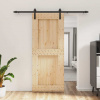 zahrada-XL Posuvné dvere so sadou kovania 85x210 cm borovicový masív 3202994