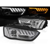AUDI A4 B8 12-15 - predné chrómové svetlá s LED svietením