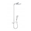 Hansgrohe Raindance Select E - Sprchový set s termostatom ShowerTablet, 30 cm, 2 prúdy, biela/chróm 27126400