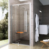 Ravak Pivot - Sprchové dvere otočné pivotové dvojdielne PDOP2-100, 96-101 cm-farba svetlý hliník, sklo transparent 03GA0C00Z1