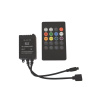 Ovládač pre LED pásik RGB IR + zvukový