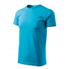 Tričko Basic 129 - 4XL, 44 - tyrkysová