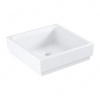 GROHE Cube Ceramic - Umývadlo na dosku 410x410 mm, PureGuard, alpská biela 3948200H