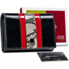 Peňaženka - Peterson Peterson Wallet Prírodná kožená béžová, čierna, červená PTN ST-445-1995 Blac-Women's Product (Petersonová dámska peňaženka prírodná koža RFID had)