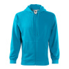 MALFINI Mikina Trendy Zipper 410 na zip, pánská MAL-4104416 XL Tyrkysová