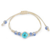 Stoklasa Náramek shamballa s korálky a květem - 6 modrá