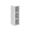 Policová skriňa Strong L, 40x115,2x40 cm, biela/biela - 1 kus - 1 KS - nie - 2 - 60 mesiacov - uzatvorená - ľavá - Hobis - Biela - 1x sklenené - Strong - 40 cm - 115.2 cm - 40 cm - 27.56 kilogramu HOB