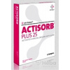Actisorb Plus 25 obväz s aktívnym uhlím a striebrom (10,5x10,5 cm) 1x10 ks