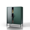 Nábytek PEGAS Skříňka s policemi VITO, 800 x 1015 x 400 mm, Moderní : lahvově zelená