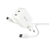 Epico UltraBoost GaN 35W síťová rychlonabíječka EA35 + 1,2m USB-C kabel - bílá 9915101100211