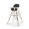Oyster Home Highchair 4v1 - Fossil, Detská jedálenská stolička 4v1 - Fossil, čierna