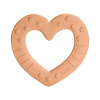 BIBS Baby Bitie hryzátko Heart peach (Vhodné od 3 mesiacov.)