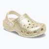 Detské šľapky Crocs Classic Chunky Glitter sandstone