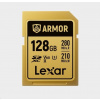 Lexar SDXC ARMOR Gold UHS-II U3, Stainless Steel, IP68 R280/W210 (V60) 128GB LSDAMGL128G-RNNNG
