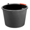 Vedro ReCycled® 12 lit, stavebné, plast, plastový úchyt, čierne
