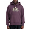 Alpha Industries Basic Hoody pánska mikina plum Veľkosť: XXL, Farba: fialová
